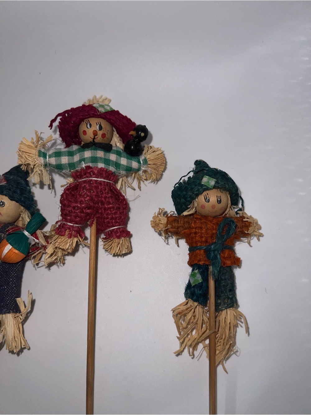 Rustic Fall Scarecrow Pick Set - Assorted Colors - Picture 4 of 4